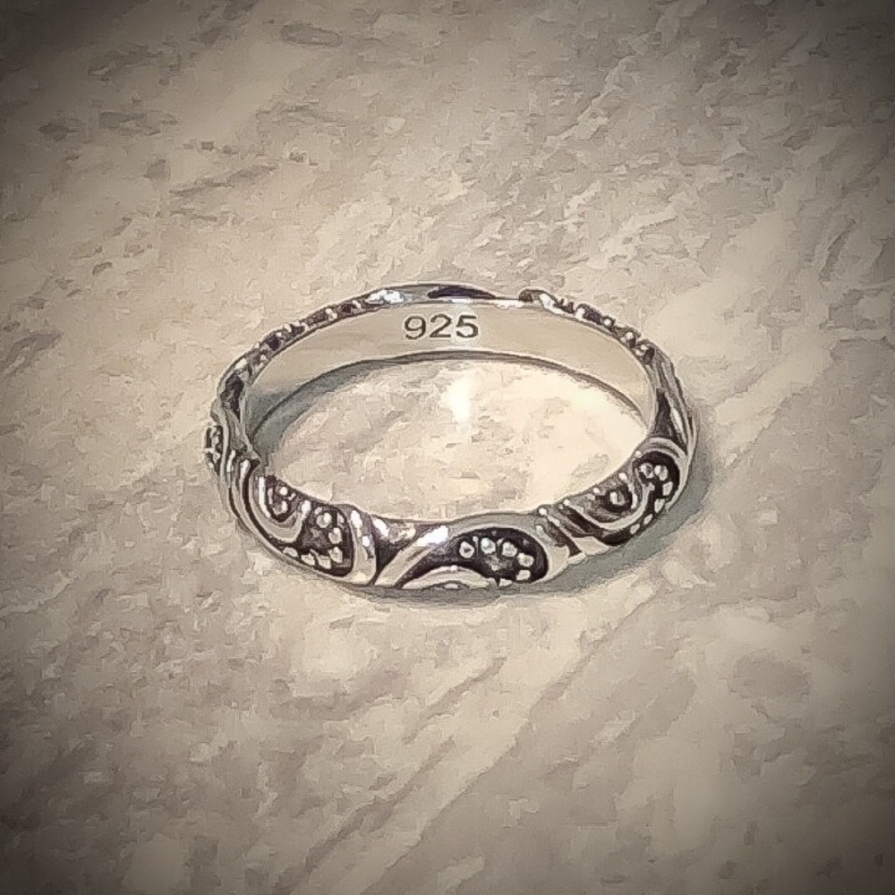 💕Beautiful Bali Style Sterling Silver Ring💕 - Picture 3 of 8